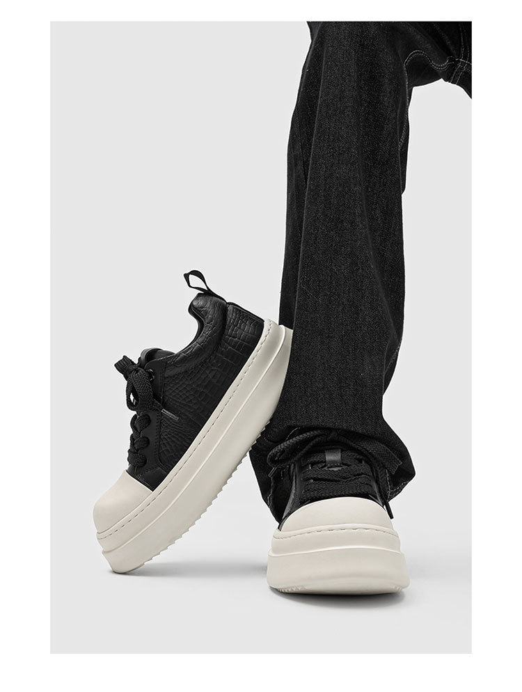 Herren Skaterschuhe Mit Dicker Sohle Und Komfort Passform_voghion.com