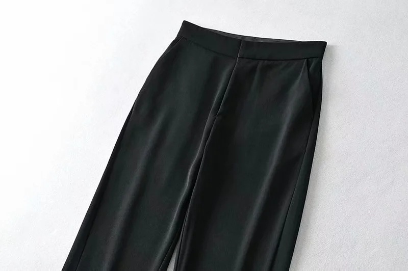 split ends slimming drape mopping pants  NSHS38253