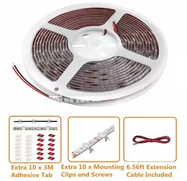 RV sunshade light camper 5050 white warm white waterproof 12V light strip commissary self-adhesive light strip