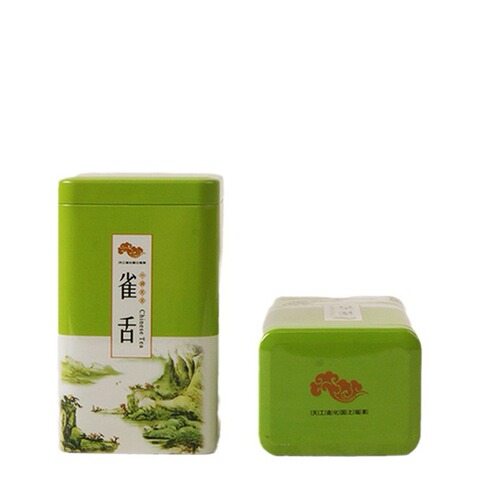 100g square small can tea box tin can gift box jasmine biluochun longjing maojian universal