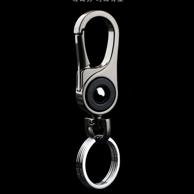 Personalized Men's Car Keychain Pendant Metal Waist Hanging Buckle Creative Ring Hanging Decoration Simple Business Key Buckle Wholesale Personalized Men's Car Keychain Pendant Metal Waist Hanging Buckle Creative Ring Hanging Decoration Simple Business Key Buckle Wholesale