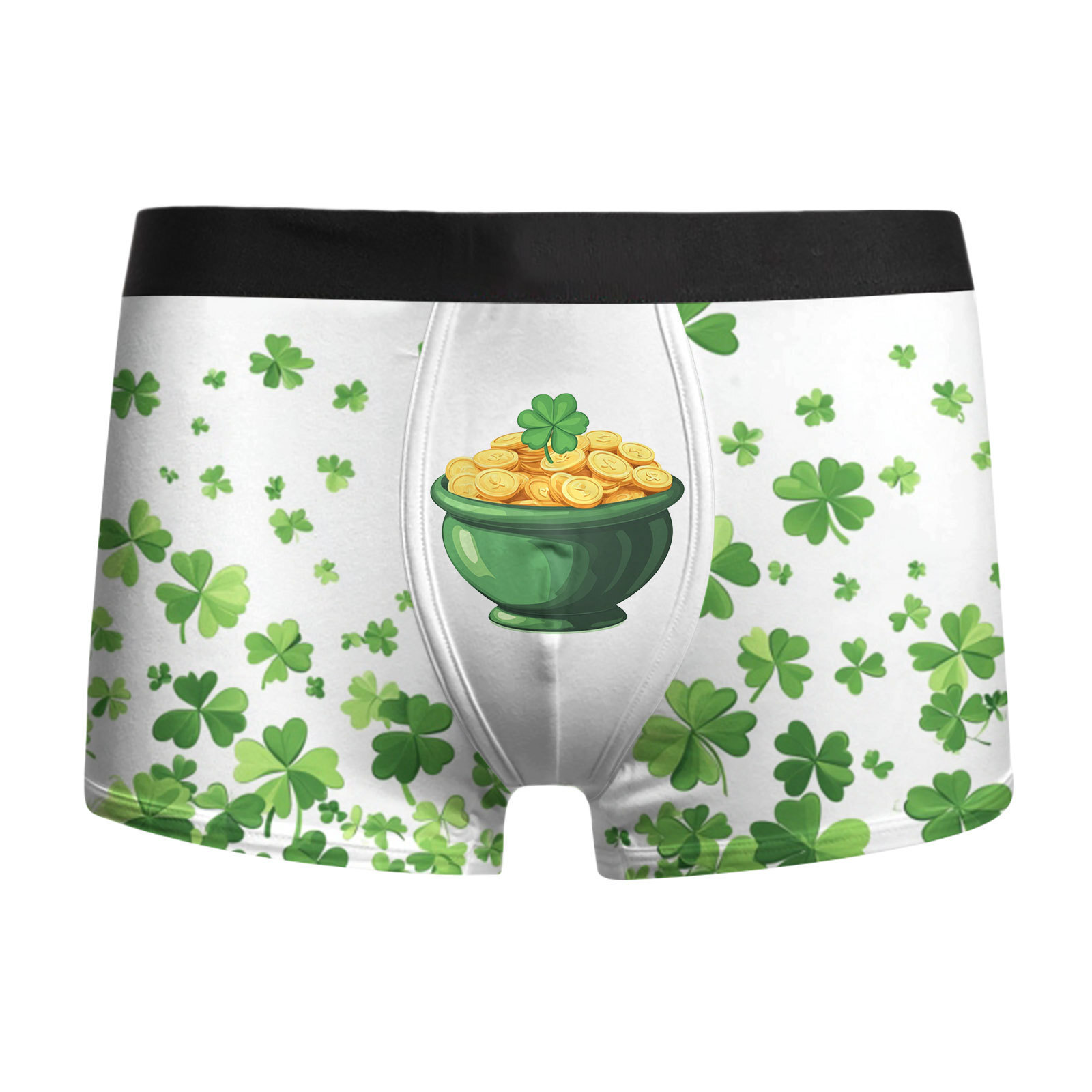 Ropa interior para hombre St. Pa Day, pantalones cuadrangulares para hombre, calzoncillos bóxer de cintura media de gran tamaño transpirables, estampado 3D MP01