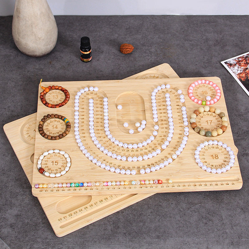 Jewelry Design Plate Play Beaded DIY Necklace Beaded Handstring suit Design Plate Measuring Bracelet Novice
