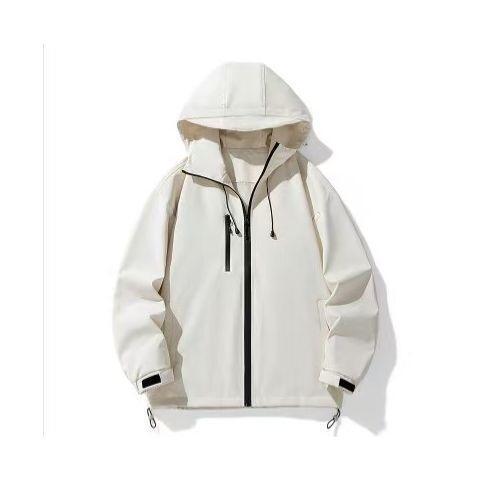 High-end men's rainproof jacket for spring and autumn, unisex hooded design with drawstring, versatile outdoor work jacket for commuting High-end men's rainproof jacket for spring and autumn, unisex hooded design with drawstring, versatile outdoor work jacket for commuting