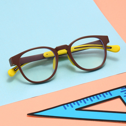 博卡青年防蓝光系列时尚儿童手机电脑护目镜小孩硅胶眼镜  91045