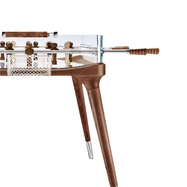 Italia mesa de futbolín mesa de mesa Kristarino juego vidrio templado diseño para el hogar colección de arte