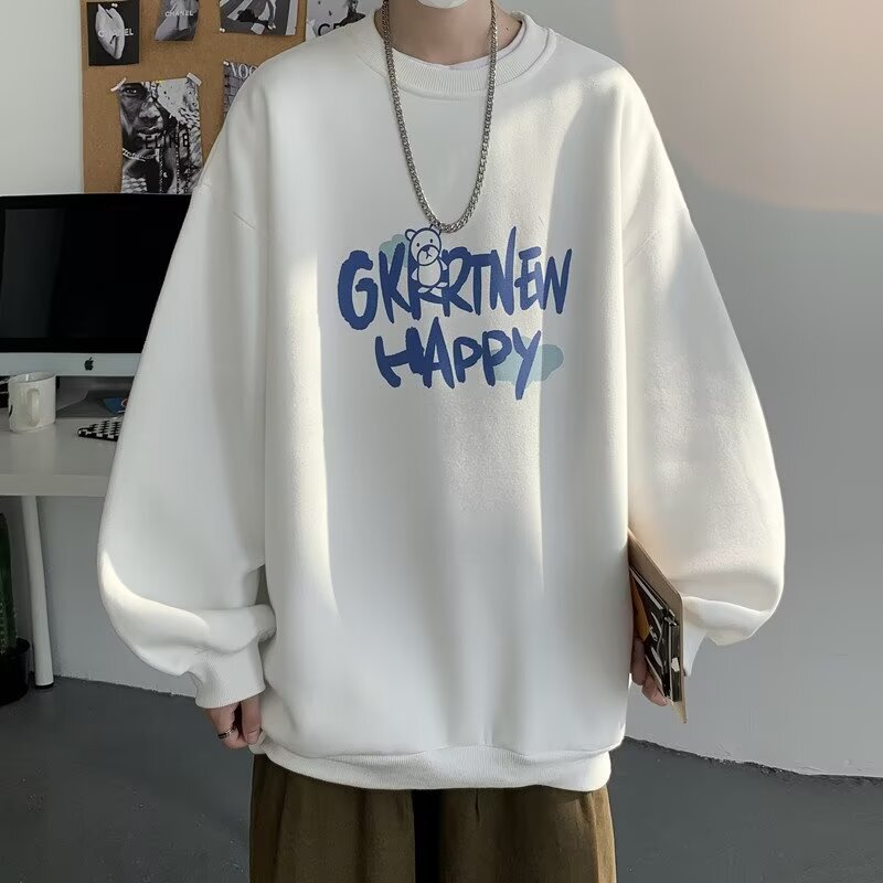 Men's Sweatshirt Spring and Autumn 2024 New Couple Trendy Brand Ins Youth Winter All-match Boys Jacket Men's Sweatshirt Spring and Autumn 2024 New Couple Trendy Brand Ins Youth Winter All-match Boys Jacket