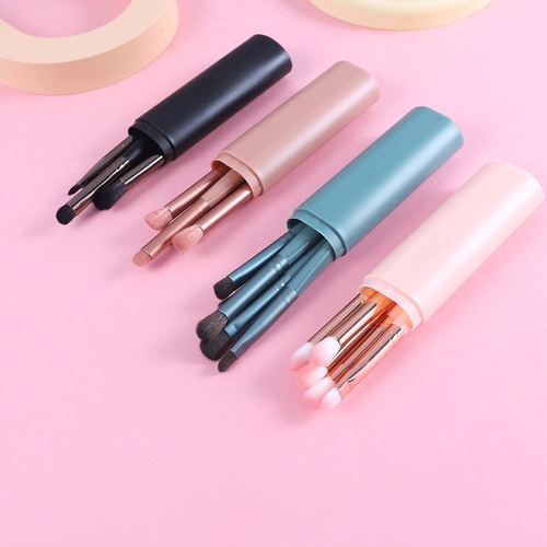 New 5-pack makeup brush set, portable eye shadow brush, eyeliner brush, complete set of makeup brushes for beginners
