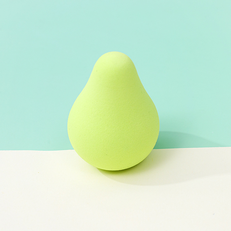 Frutas personalizadas huevo de belleza polvo de forma extraña melocotón pera mango limón aguacate maquillaje esponja maquillaje de belleza