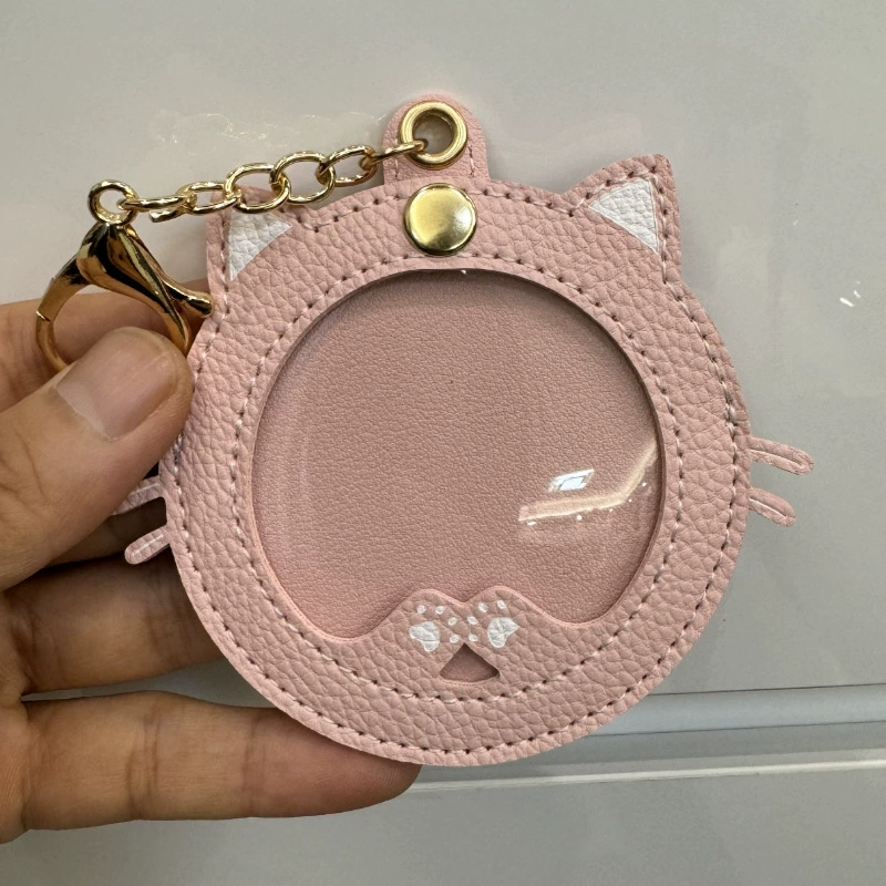 П pendant драгоценная мышка-котик, PVC и кожа с металлической пряжкой, диаметр 58/75 мм