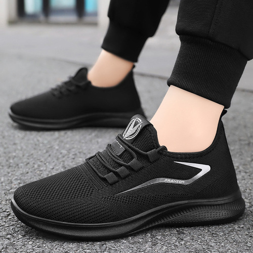 Men's Sports Shoes, Breathable Leisure, Factory Direct Sales, Dropshipping, Wholesale, Foreign Trade, Autumn New Flyknit Soft Sole Shoes