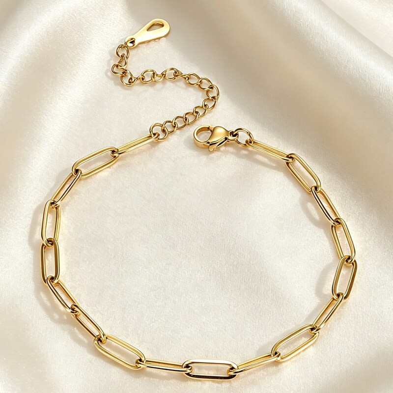 European and American Niche Design Creative Ring Simple Bracelet Sweet Ladies Bracelet Ins Style Trendy Titanium Steel Jewelry