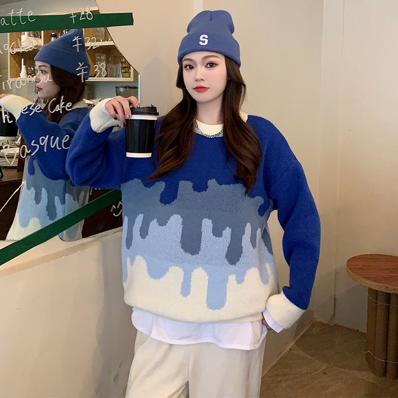 Bear Soft Waxy Sweater - Blue