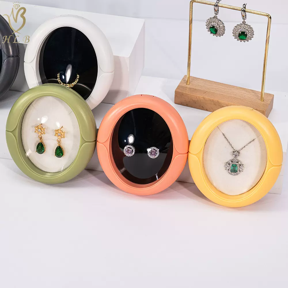 跨境新款pe悬浮盒首饰盒 透明珠宝戒指盒项链礼盒高档饰品收纳盒