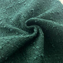 绿色粗花呢布料linton tweed出口法式小香风毛呢尾单限量手工面料