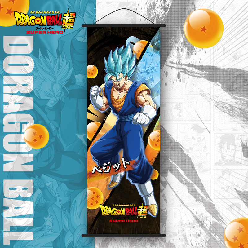 Dragon Ball Super Anime Hanging Paintings Monkey King Vegeta Flisa Scroll Anime Dragon Ball Around King Gohan Biru