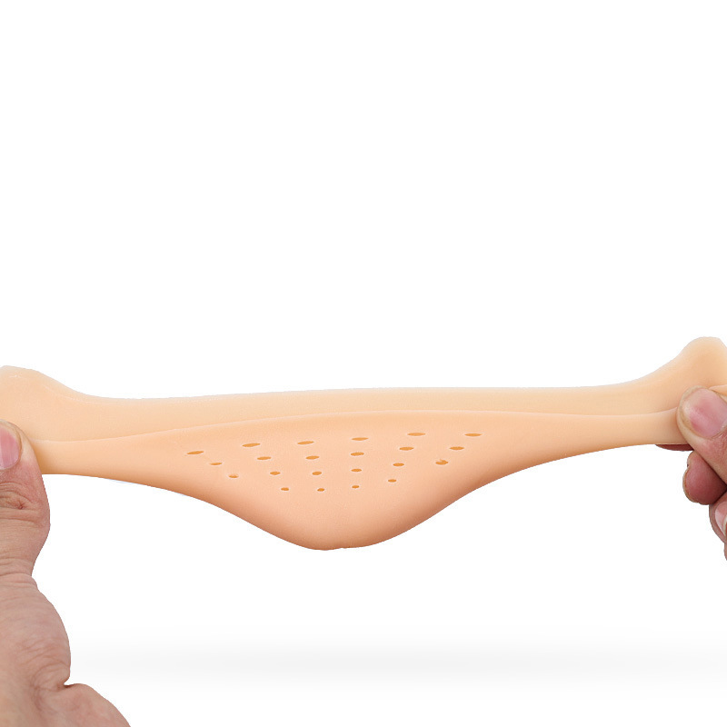 Silicone Toe Protector Half Insole, breathable perforated 10×7 cm, one-size