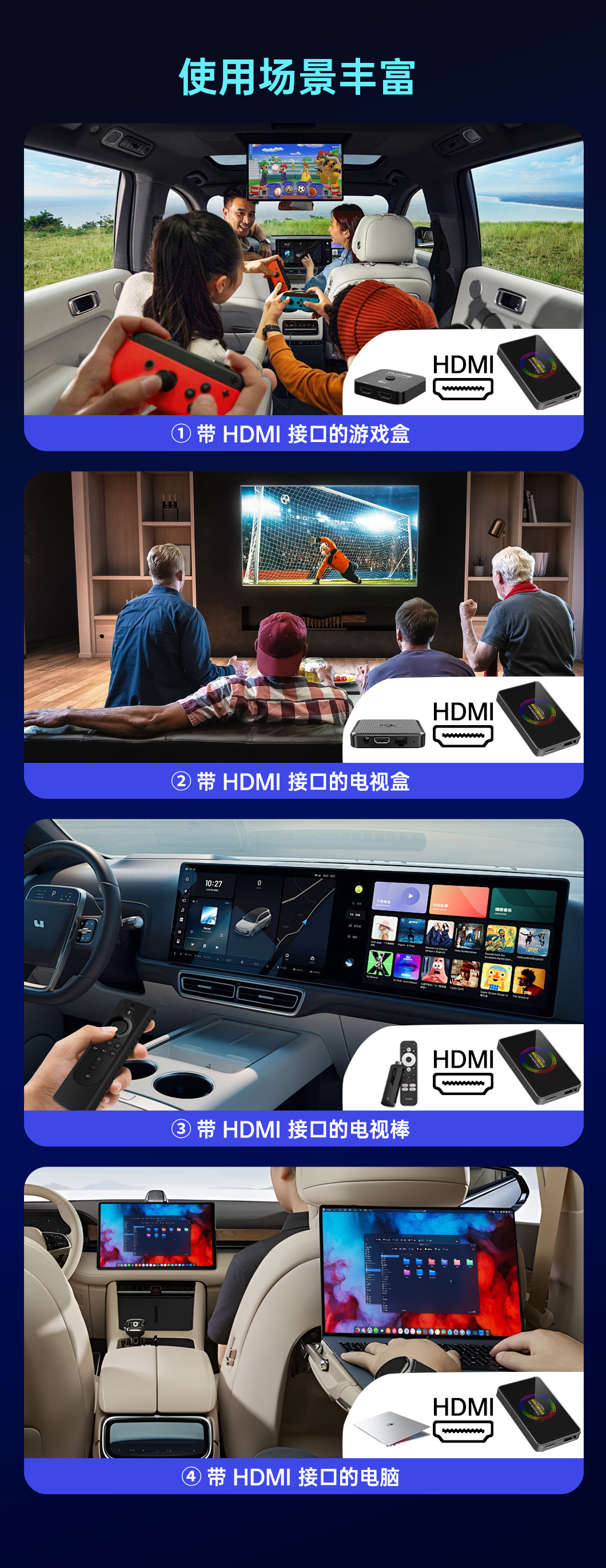 carplay to hdmi video adapter dual WIFI wired to wireless carplay car interconnection screen