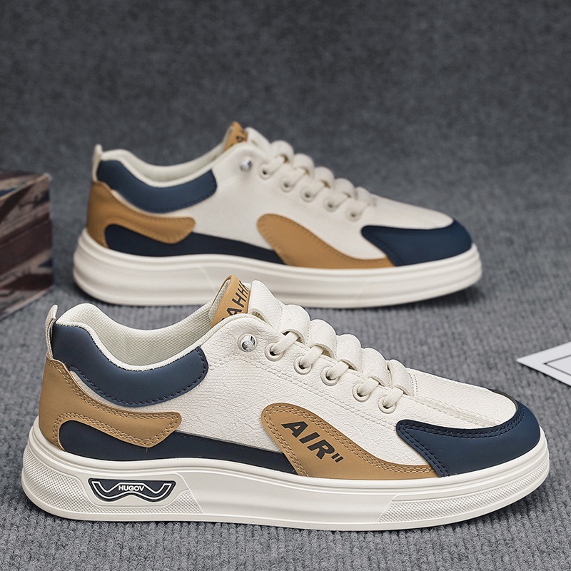 Zapatos de hombre primavera 2025 nuevos zapatos de moda zapatos blancos para estudiantes zapatos de skate casuales para hombres primavera