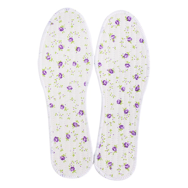 Оптовая Продажа с фабрики маленький цветок ткань препарат дезодорант мягкая ткань стелька цветочный аромат пот Абсорбент дышащая стелька Four Seasons