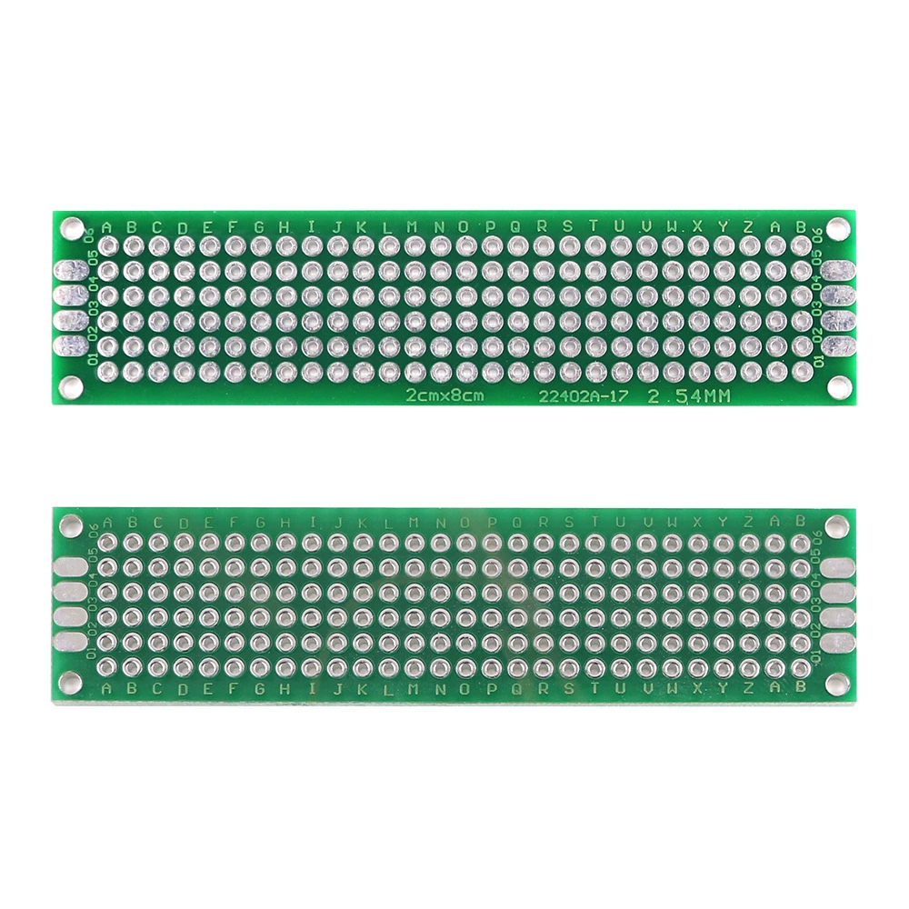 Оптовая продажа двухсторонний универсальный пандус пандус пандус панелей универсальный пробный панно PCB печатная плата двухсторонний опрыскивание олова 2 × 8cm