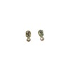 Retro advanced earrings from pearl, small design silver needle, French retro style, high-quality style