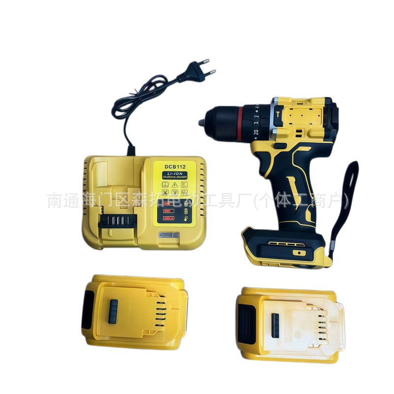 Original Dewei pin taladro de mano inalámbrico transfronterizo tipo de carga de litio taladro de mano de alta potencia destornillador eléctrico doméstico