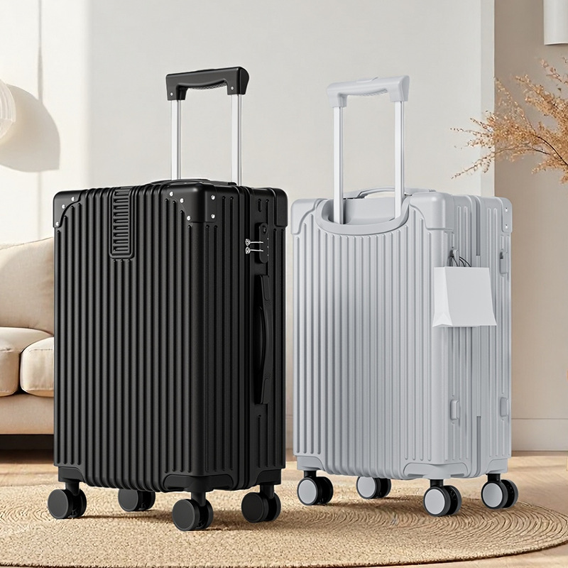 Retro capacious durable universal suitcase