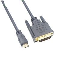 MiniHDMI轉DVI24+1公對公C/DVI雙向互轉高清電腦投影儀顯示連接線