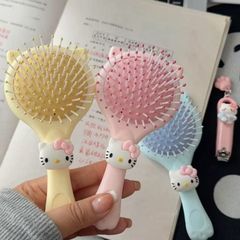 卡通猫咪二合一气囊卡通可爱便携迷你手持按摩气垫梳子小巧便携