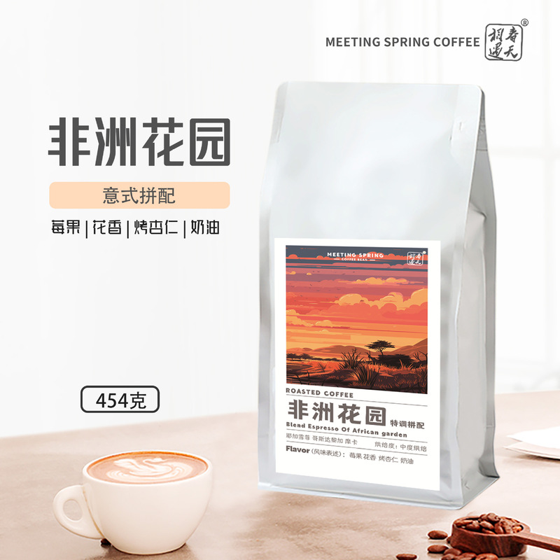 Italian Blended Premium Coffee Beans Arabica Mocha Coffee Medium Roasted Cafe Commercial Home Use