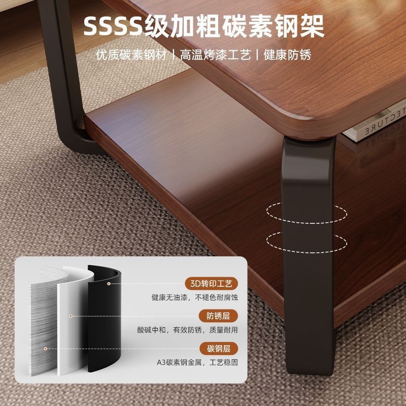 コーヒーテーブル リビングルーム 家庭用 小型 2025年新作テーブル シンプル 賃貸住宅 シンプル オフィス スクエア ティーテーブル|undefined