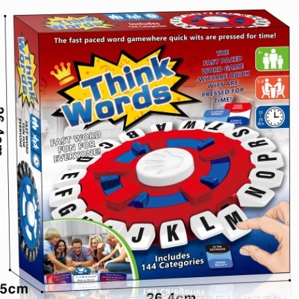 Cross-Border Popular Crazy Alphabet Game Board Abs Material Board Game Interactive Game Spinner Children's Educational Toy