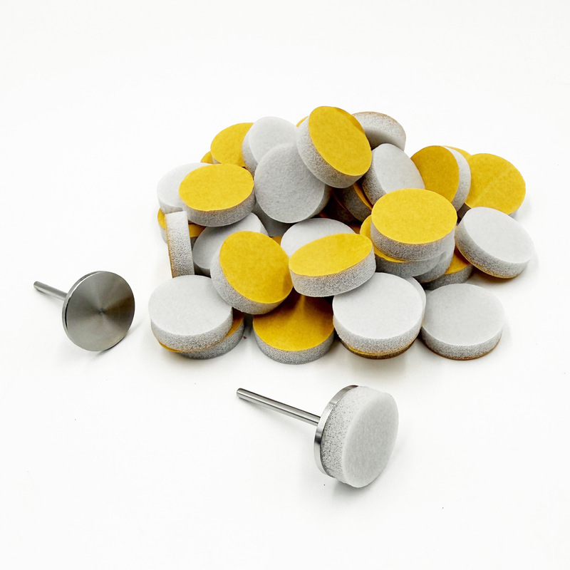 50Pcs Nail Art Sponge Sheet 15mm 10mm Gray Round Polishing Sheet Sanding Nail Polishing Bearing Tool New