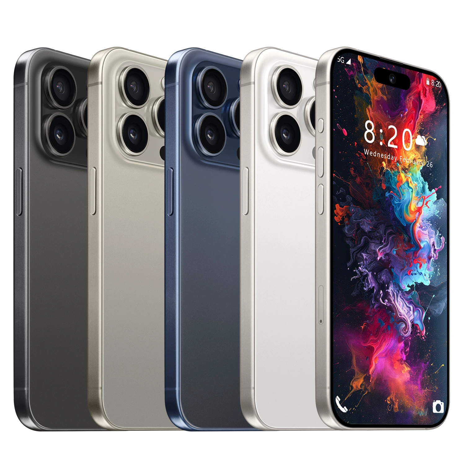 (Кросс-бордерная торговля), смартфон Dynamic Island, intel core i15, 15 pro max, Android 8.1