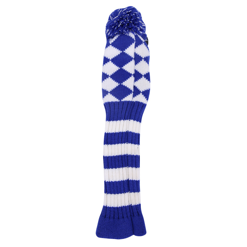 Cubierta del Club de Golf N ° 135 varilla sombrero de punto conjunto cubierta del putter de golf cubierta protectora azul fábrica personalización al por mayor