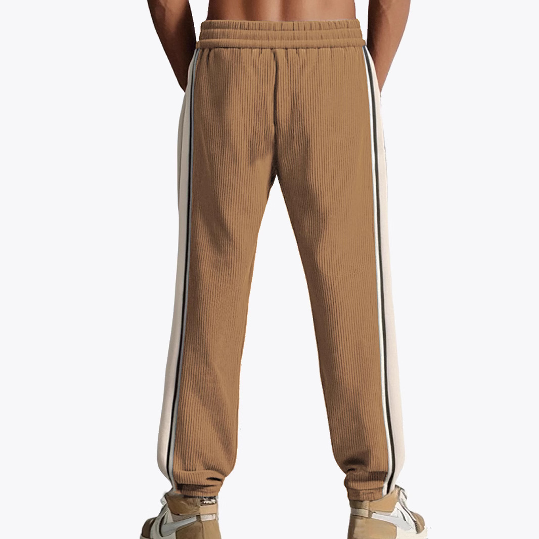Nuevo transfronterizo nuevo otoño y invierno para hombres nuevos pantalones deportivos estadounidenses simples y casuales sueltos de velcro