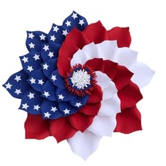 New Independence Day American Flag Wreath National Day Christmas Home Decor Scene Props