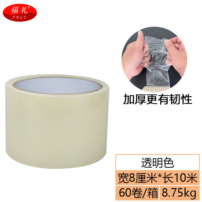 8cm * 10m transparent color