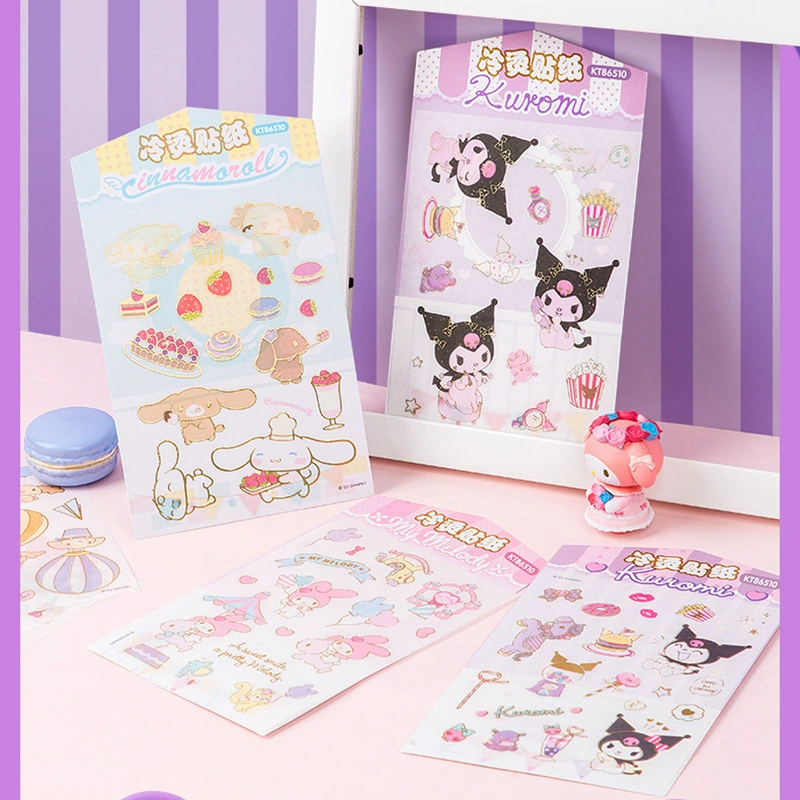 KT86510 подлинный Sanrio холодная вырезка наклейка мультяшный Kulomi ручной работы DIY материал золотая фольга