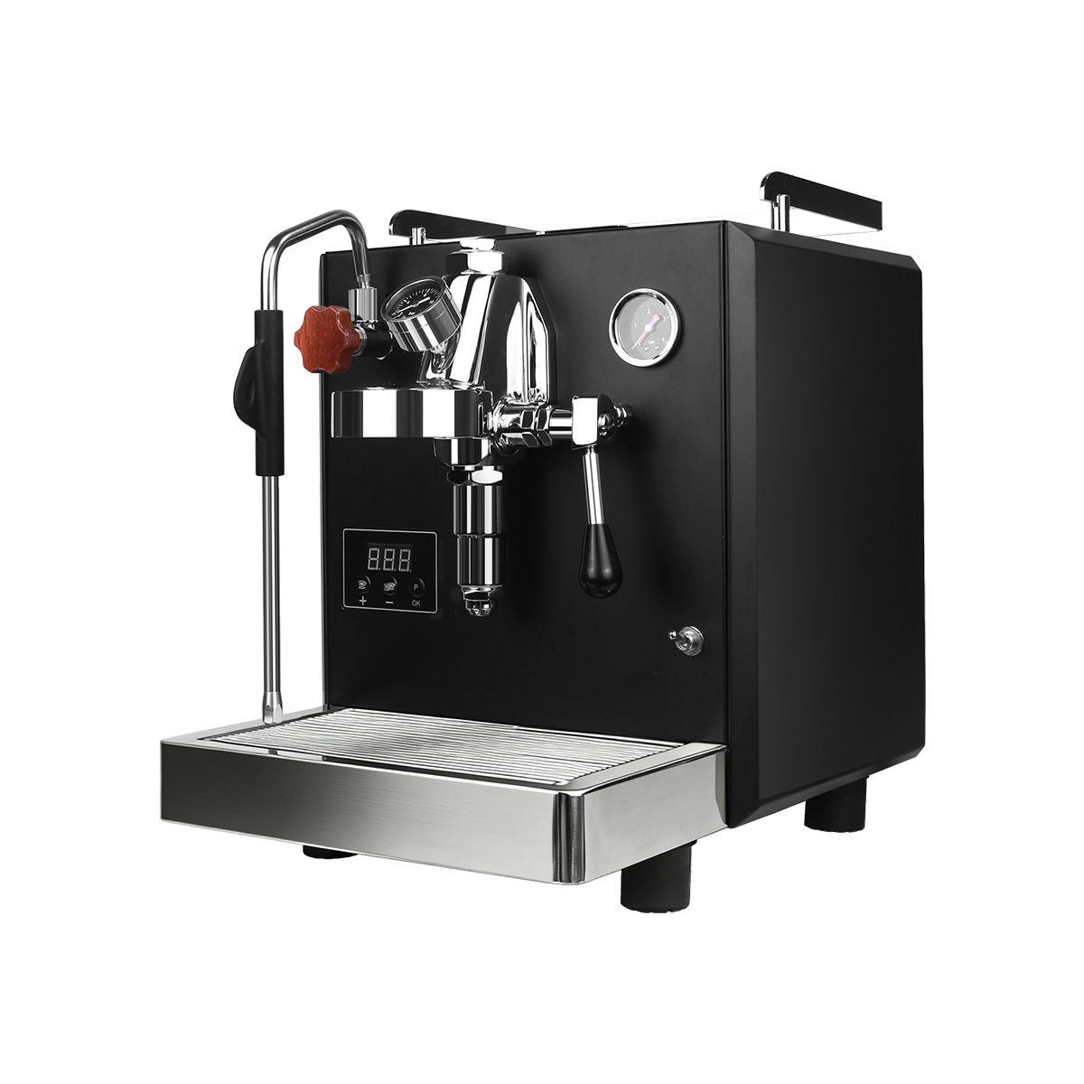Máquina de café profesional semiautomática italiana KS530, máquina de espresso de vapor para cafetería con extracción de un solo cabezal