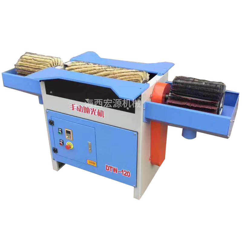 Máquina pulidora manual vertical para carpintería, utilizada para pulir barandillas de escaleras, marcos de cuadros y madera de formas irregulares.