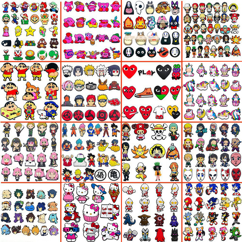 Fire 96 sets of collection hole shoes shoes flower shoe buckle upper accessories buckle shoes decoration cross smart star cartoon animation
