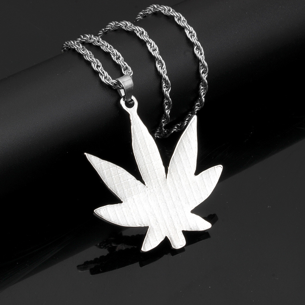 Iced Out Weed Necklace - Image 4
