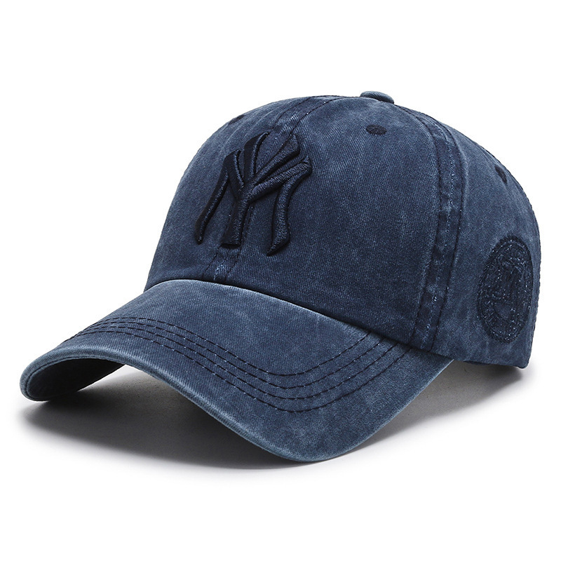 Hat Korean Style Peaked Cap Soft Top Washed Old Baseball Cap Sun Protection Hat Hat Fashionable Casual Embroider Hat Korean Style Peaked Cap Soft Top Washed Old Baseball Cap Sun Protection Hat Hat Fashionable Casual Embroider
