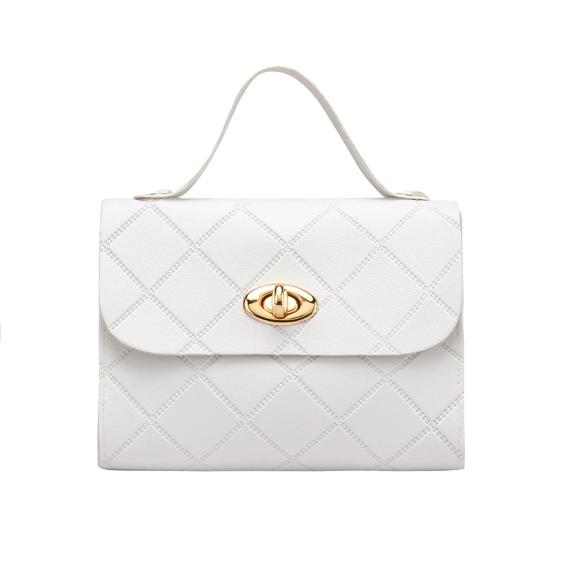 Одно плечо стеганная сумка‑handbag, модный ручной кроссбоди, лёгкая 0,082 кг, с поворотной застёжкой
