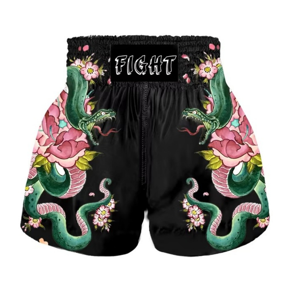 Cross-border Special for Muay Thai Shorts Free Fighting Mixed Martial Arts Boxing Training Competition Pants Adult Club