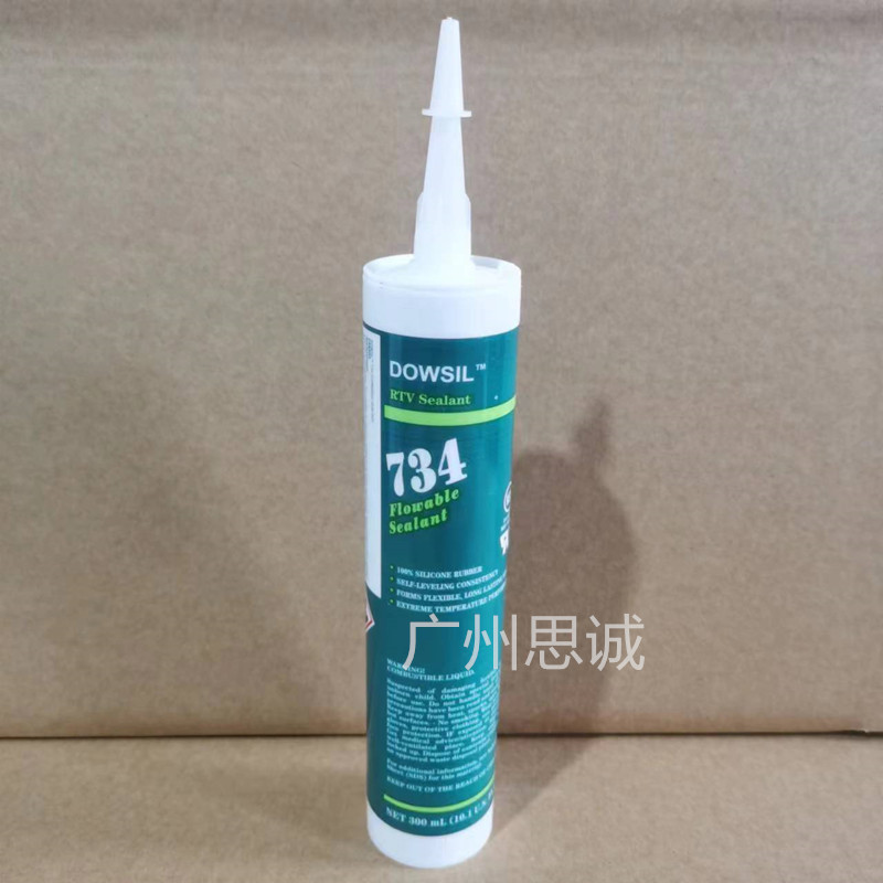 道康宁DOWSIL734密封胶食品级硅胶FDA734塑料胶水酸性半流动透明