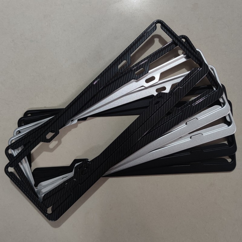 廠家直供新能源綠牌合金車牌架框 號牌框 牌照架批發外飾改裝