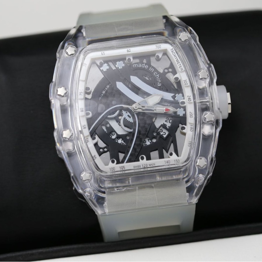 Orologio da uomo ZIDO Brand 2023, nuovo modello trasparente di alta moda con quadrante luminoso a forma di barilotto, trasparente, di tendenza._voghion.com